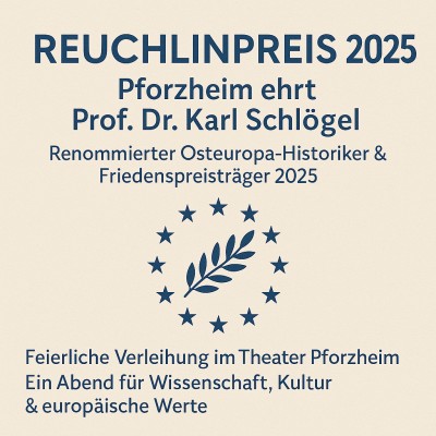 Reuchlinpreis 2025 geht an Osteuropa-Historiker Karl Schlögel